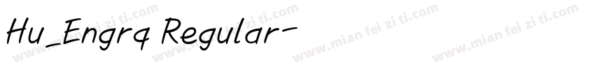 Hu_Engrq Regular字体转换
